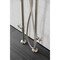 Aqua Vintage CCK8408DX Freestanding Tub Faucet with Supply Line, Stop Valve, Brushed Nickel CCK8408DX - alternate 4
